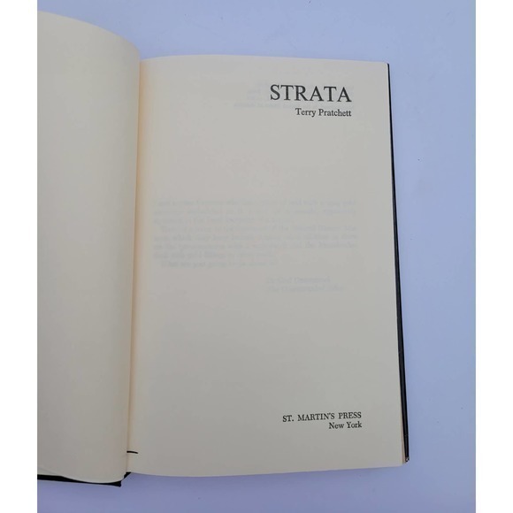 Vintage Strata, by Teri Pratchett, Science Fiction Young Adult 81 Hardcover Book - Picture 9 of 11